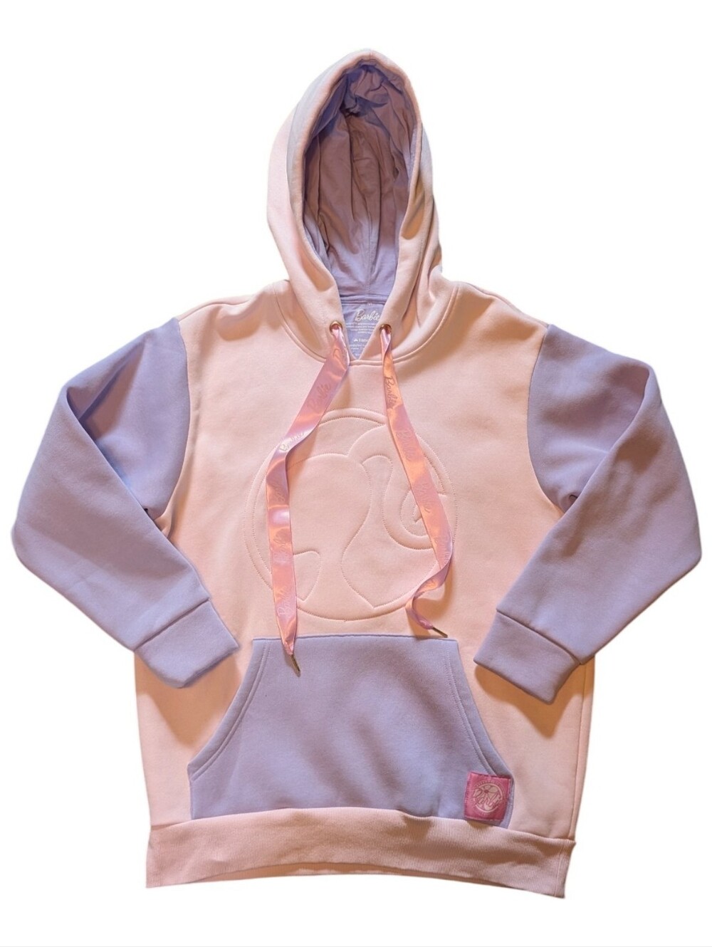 Barbie The Movie Truck Tour Pink Purple Colorblock Hoodie
